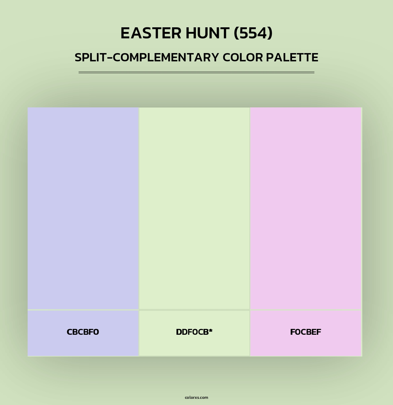Easter Hunt (554) - Split-Complementary Color Palette