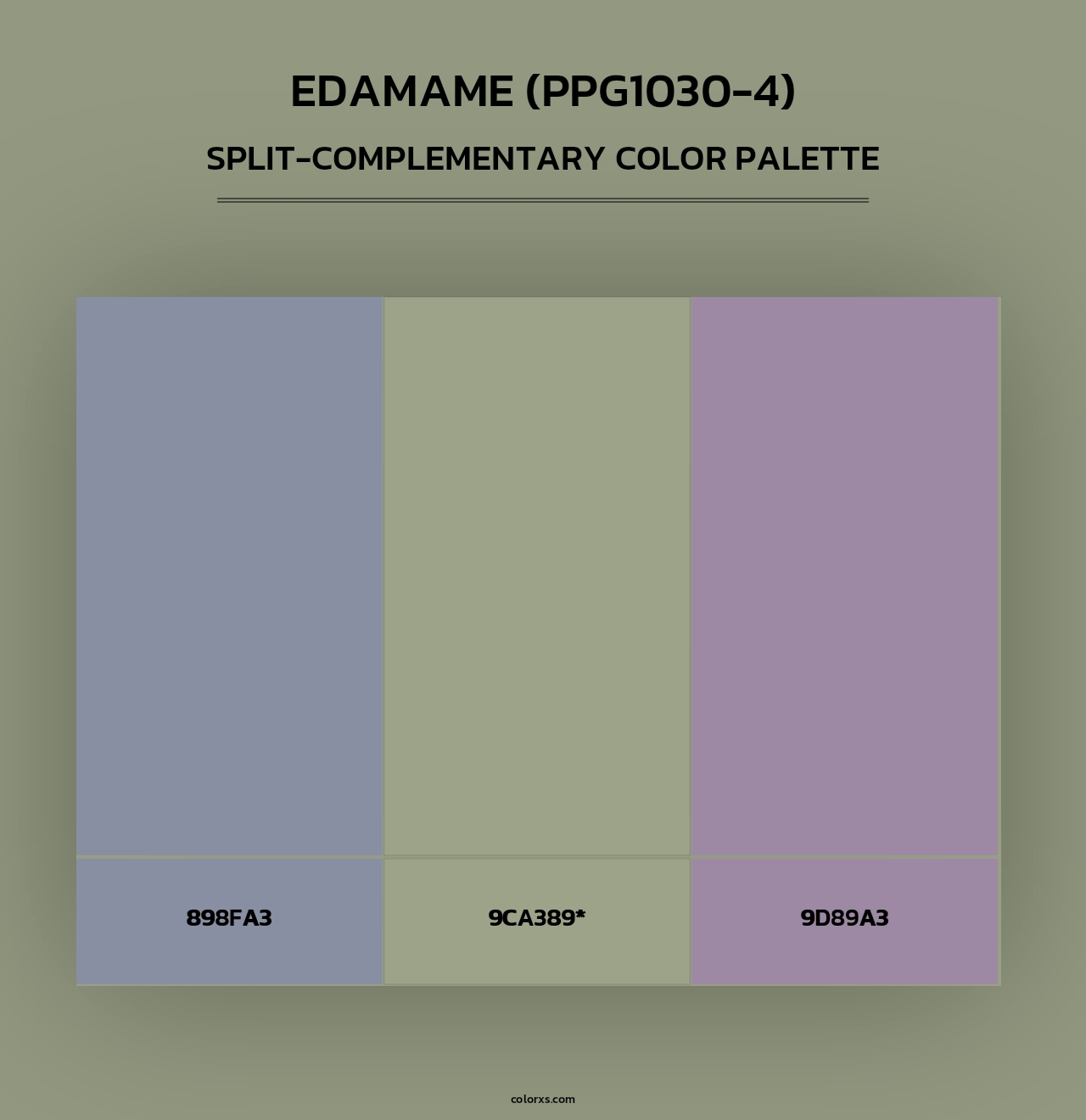 Edamame (PPG1030-4) - Split-Complementary Color Palette