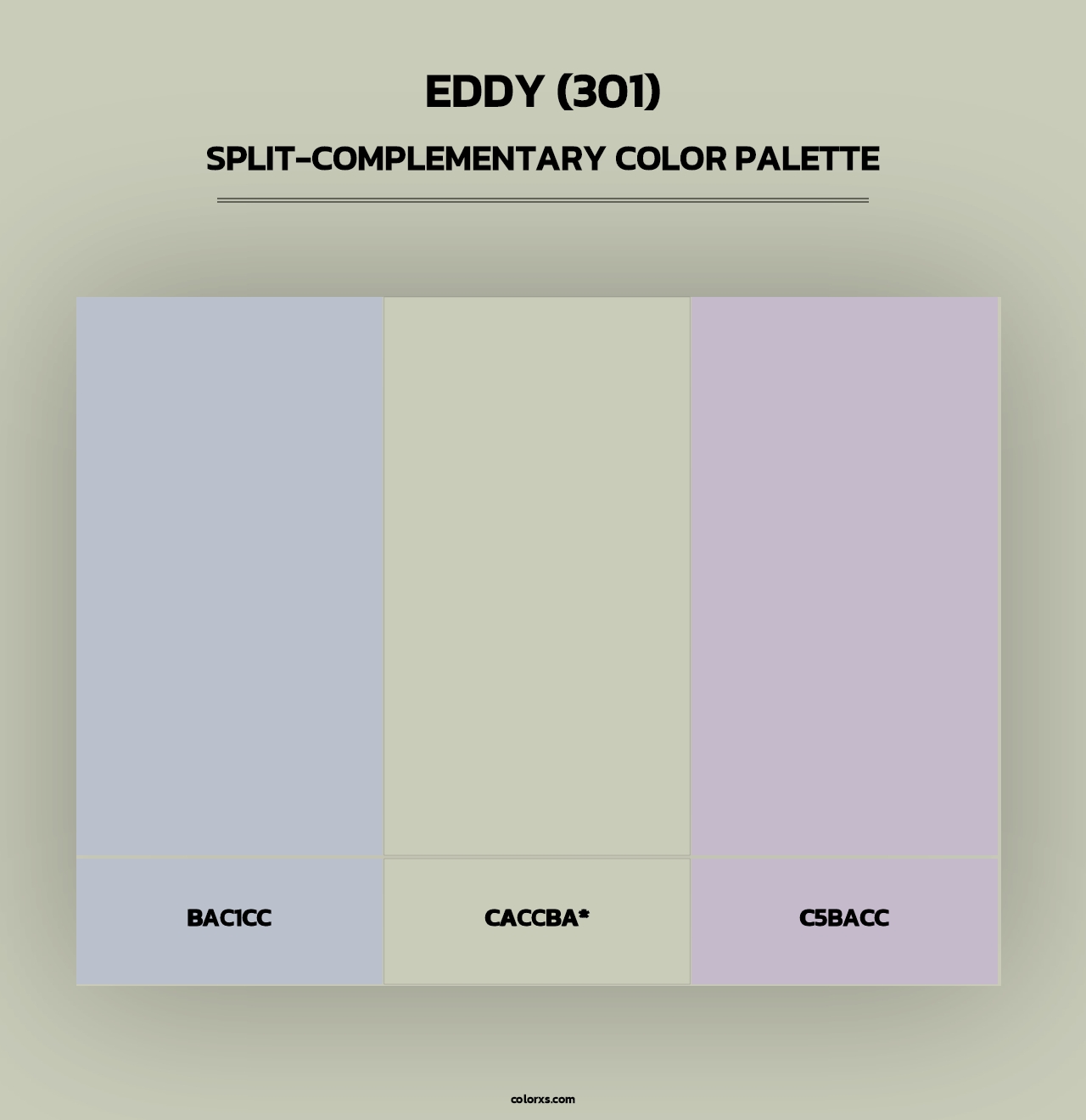 Eddy (301) - Split-Complementary Color Palette