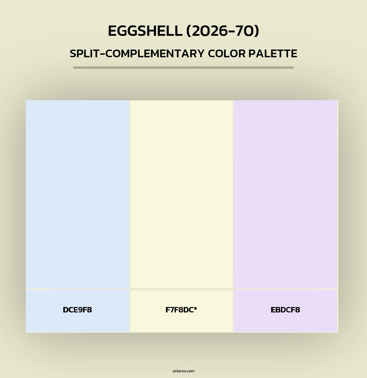 Eggshell (2026-70) - Split-Complementary Color Palette