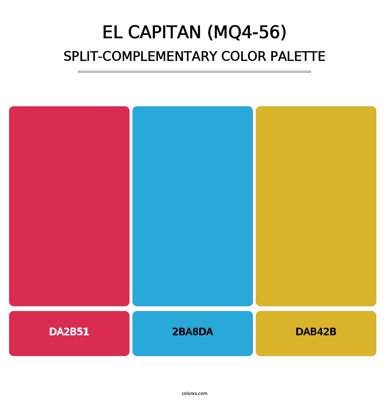 El Capitan (MQ4-56) - Split-Complementary Color Palette