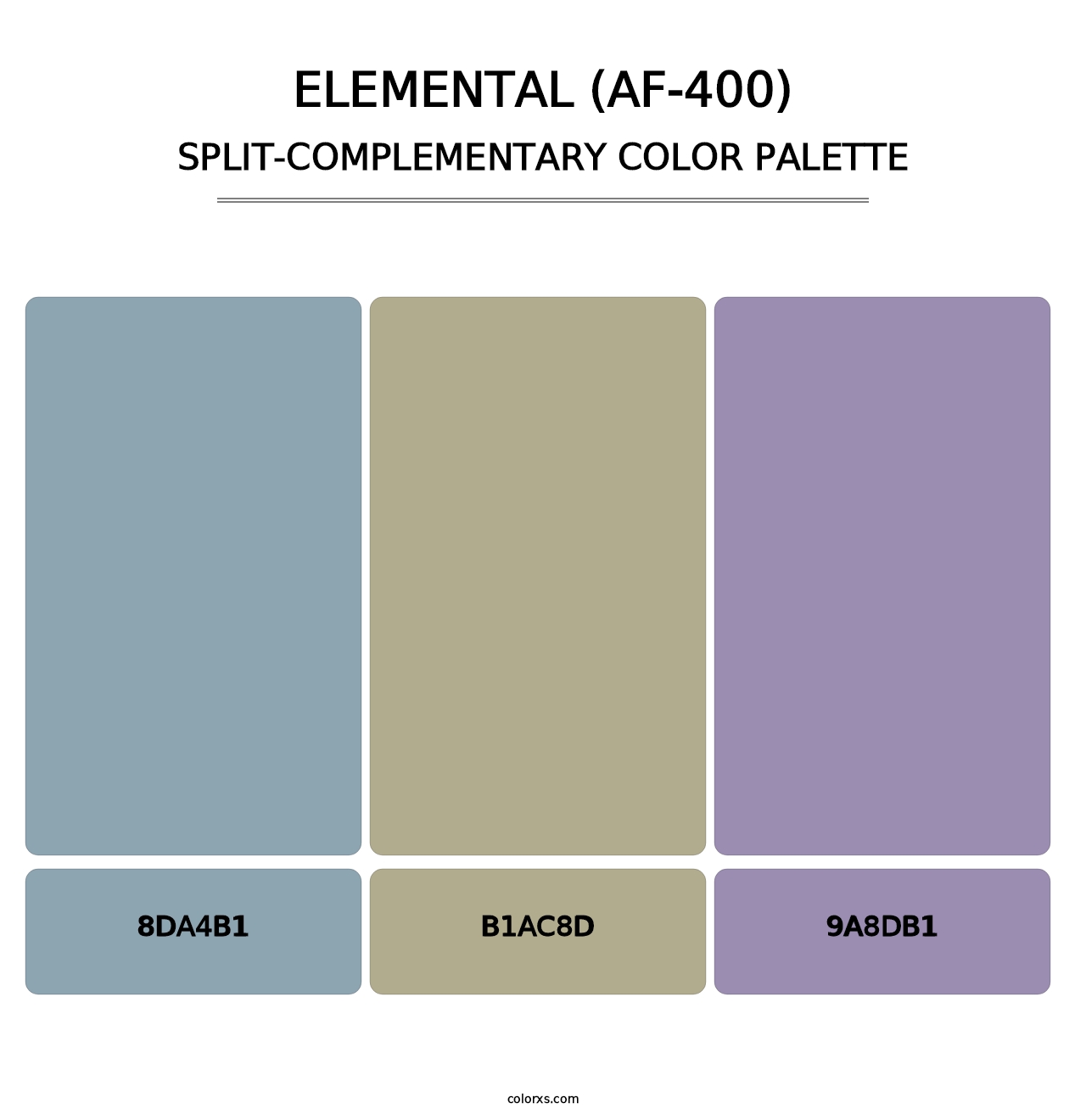 Elemental (AF-400) - Split-Complementary Color Palette