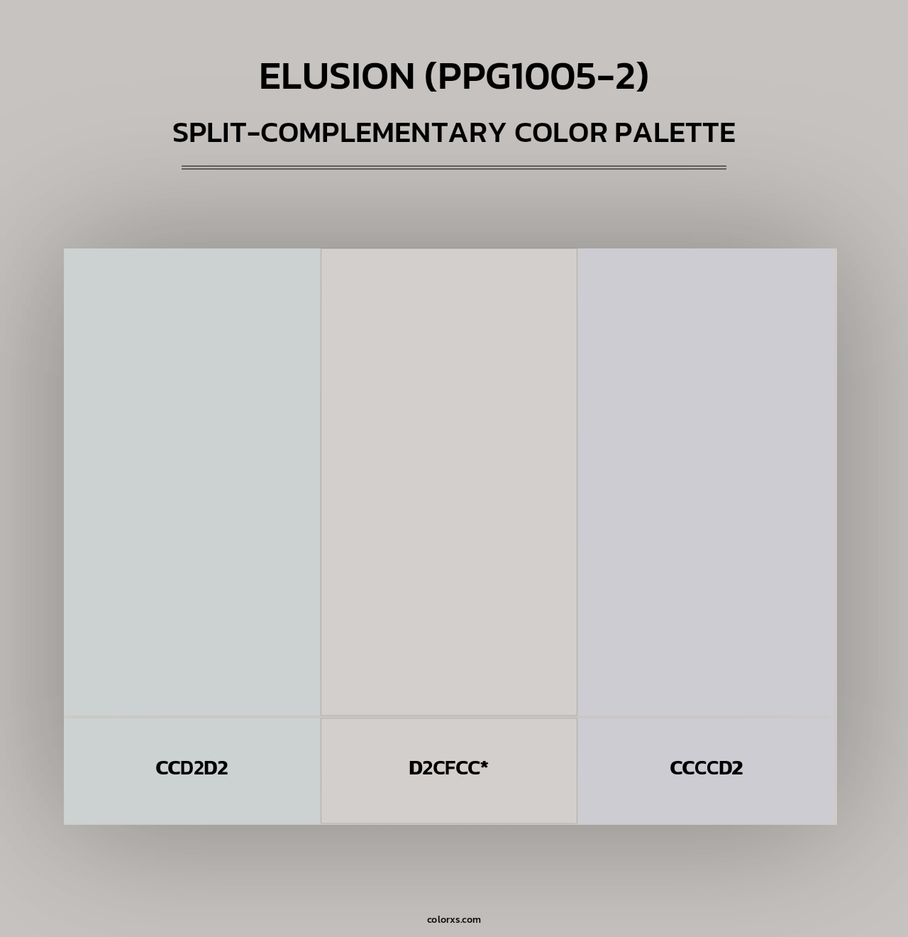 Elusion (PPG1005-2) - Split-Complementary Color Palette