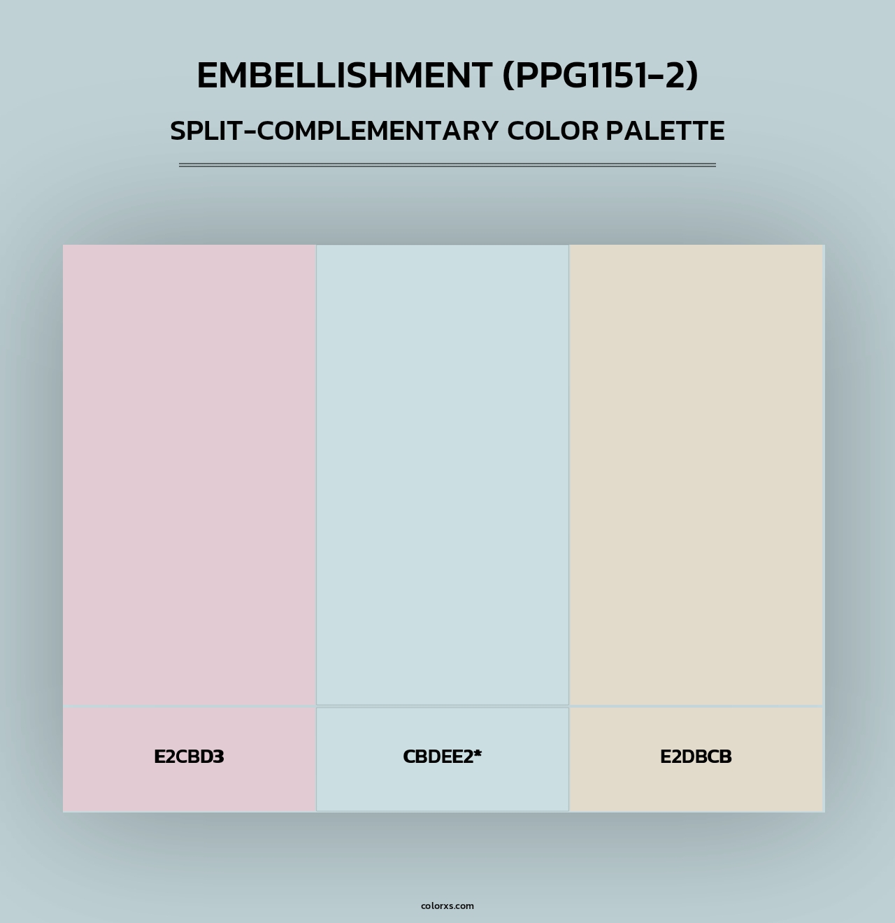 Embellishment (PPG1151-2) - Split-Complementary Color Palette