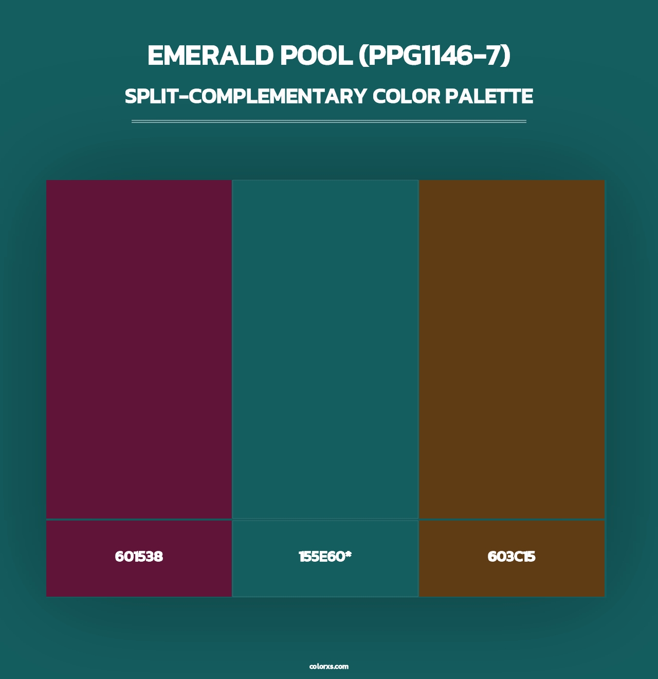 Emerald Pool (PPG1146-7) - Split-Complementary Color Palette