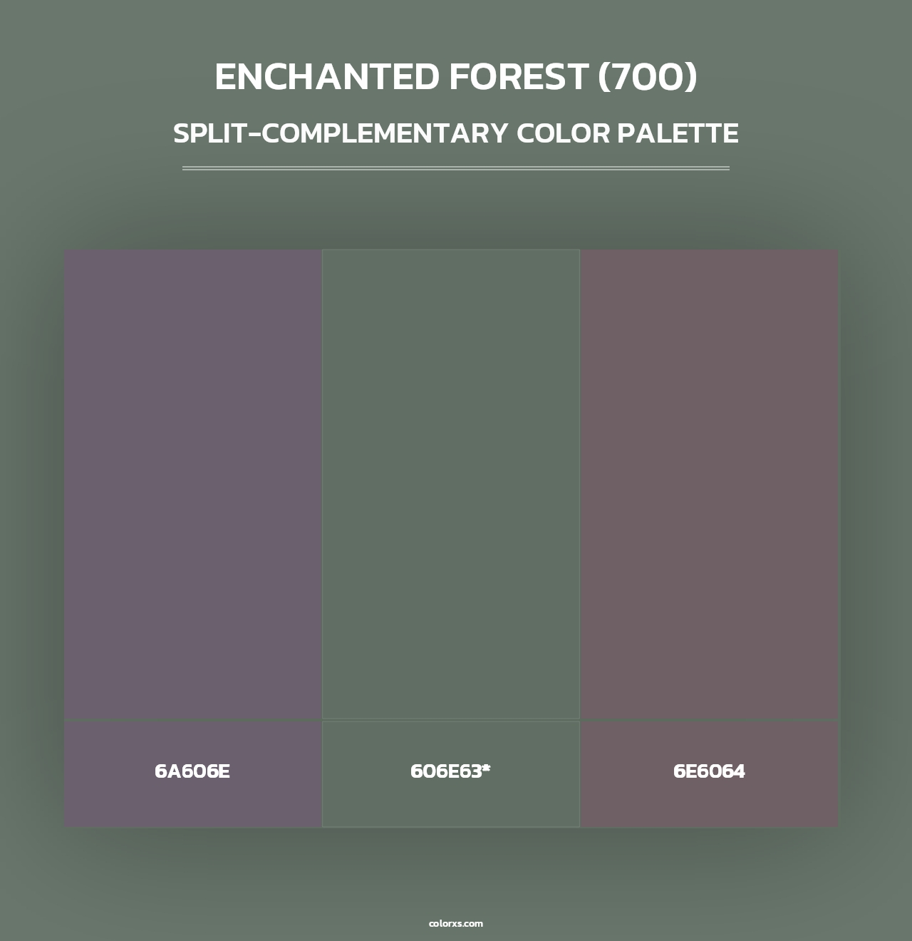 Enchanted Forest (700) - Split-Complementary Color Palette