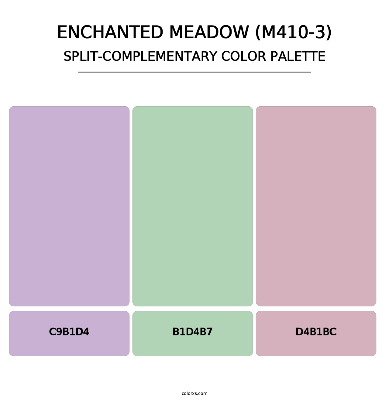 Enchanted Meadow (M410-3) - Split-Complementary Color Palette