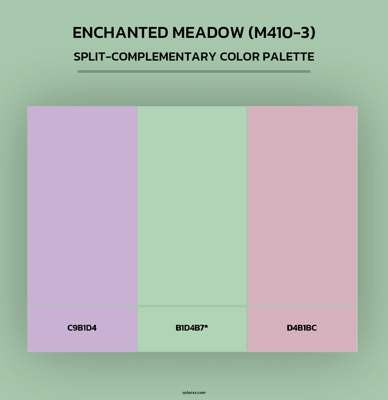 Enchanted Meadow (M410-3) - Split-Complementary Color Palette