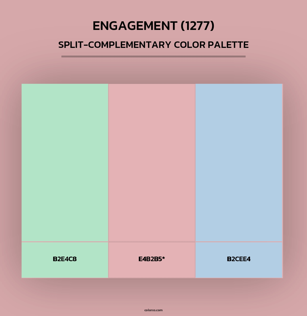 Engagement (1277) - Split-Complementary Color Palette