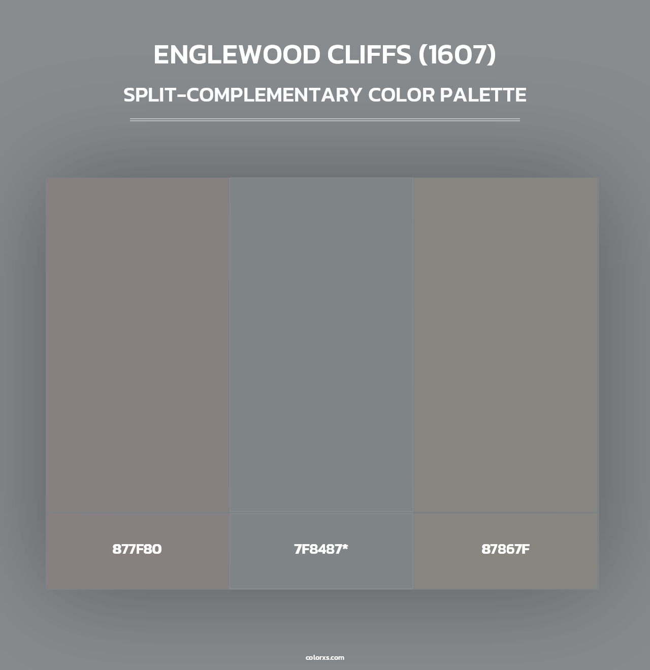 Englewood Cliffs (1607) - Split-Complementary Color Palette