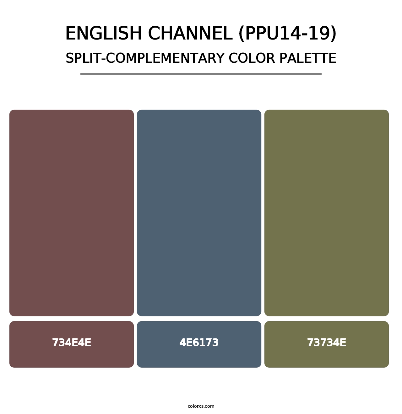 English Channel (PPU14-19) - Split-Complementary Color Palette