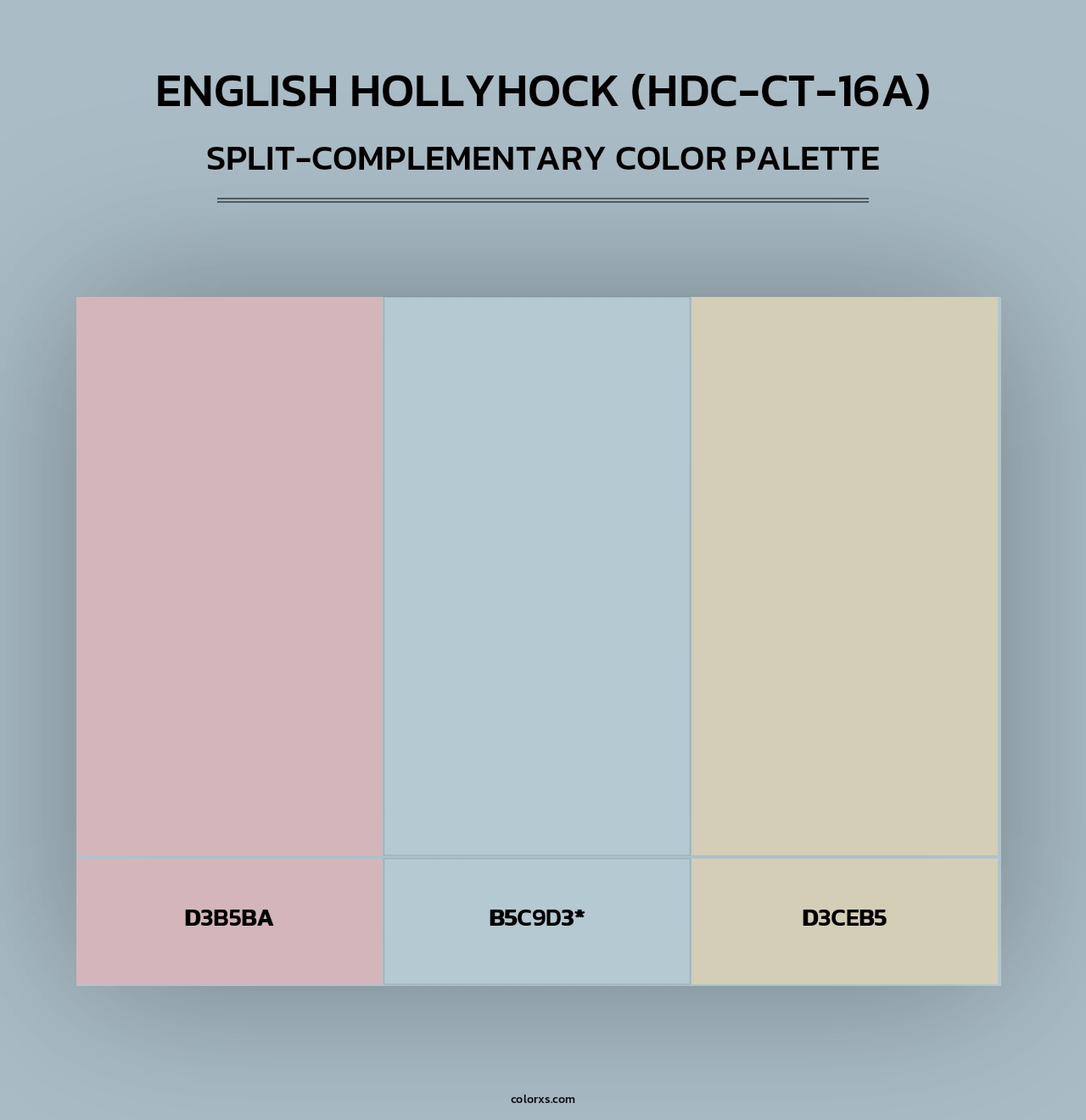 English Hollyhock (HDC-CT-16A) - Split-Complementary Color Palette