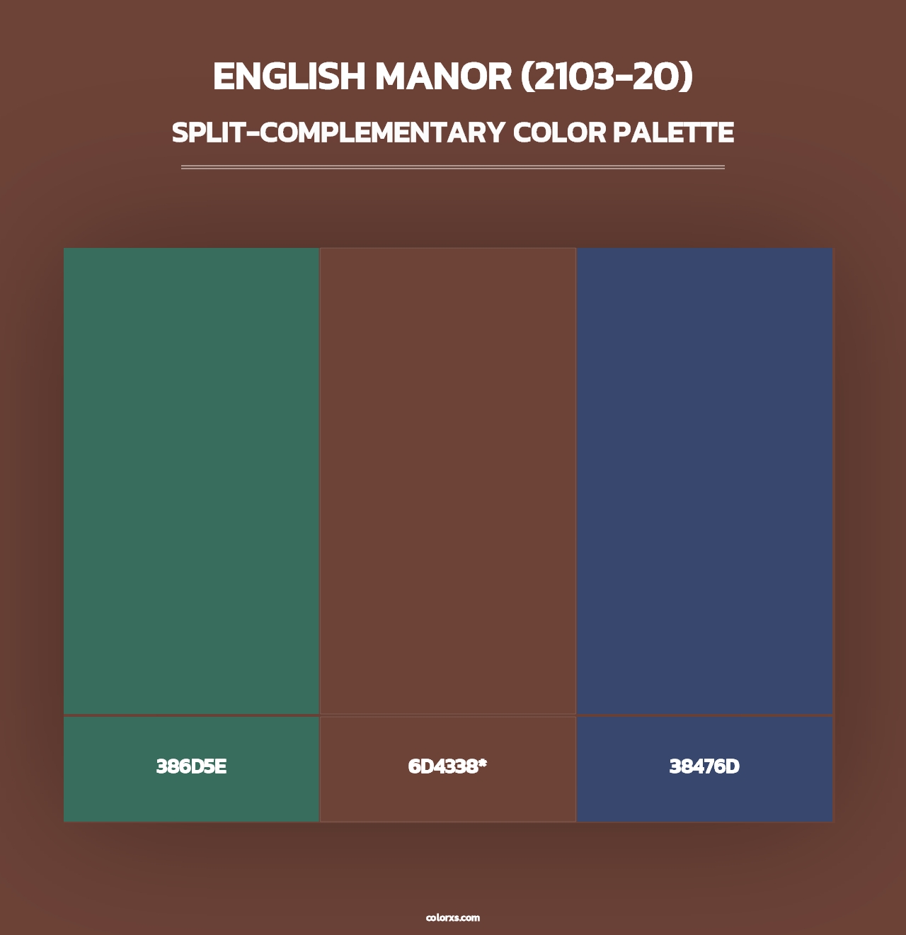 English Manor (2103-20) - Split-Complementary Color Palette