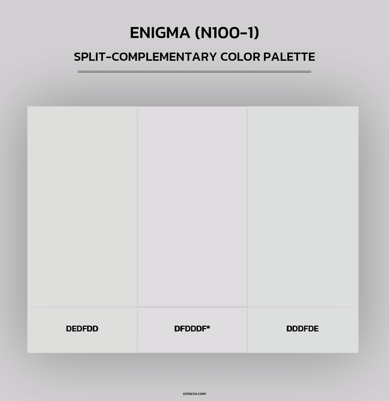 Enigma (N100-1) - Split-Complementary Color Palette