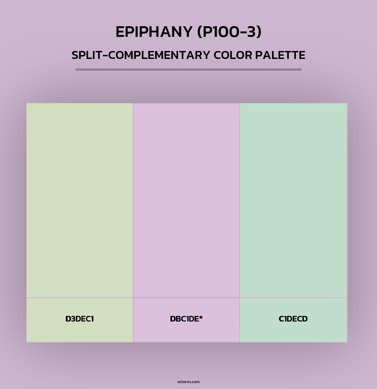 Epiphany (P100-3) - Split-Complementary Color Palette
