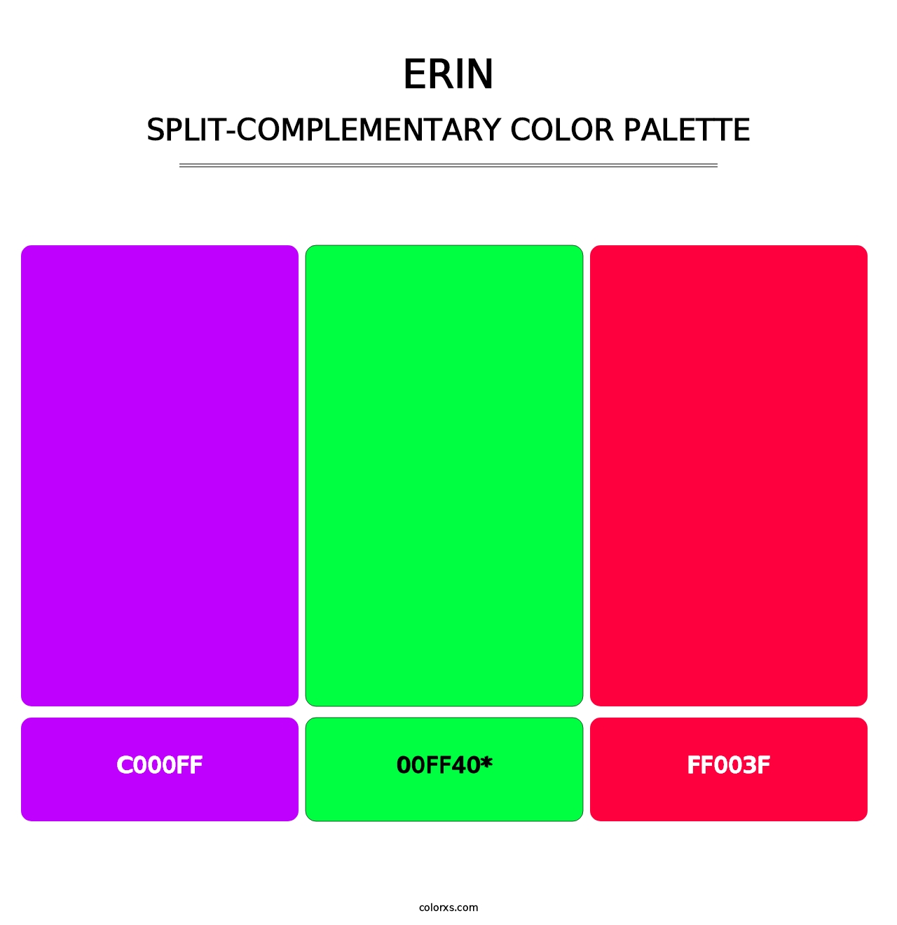 Erin - Split-Complementary Color Palette