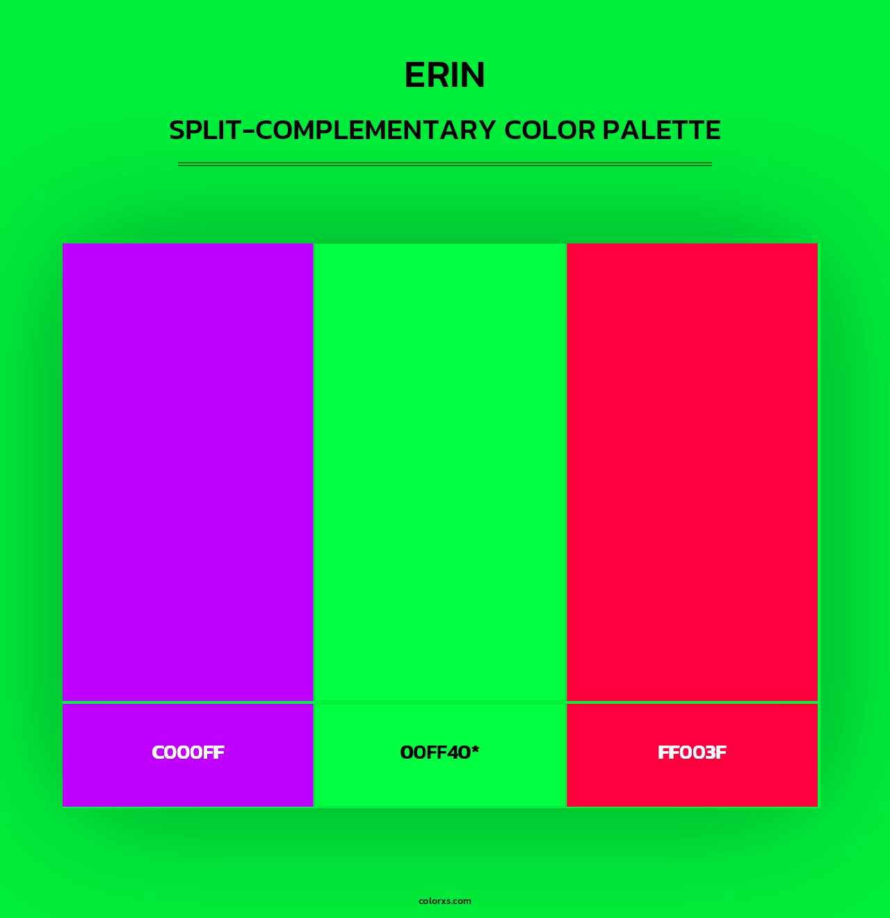 Erin - Split-Complementary Color Palette