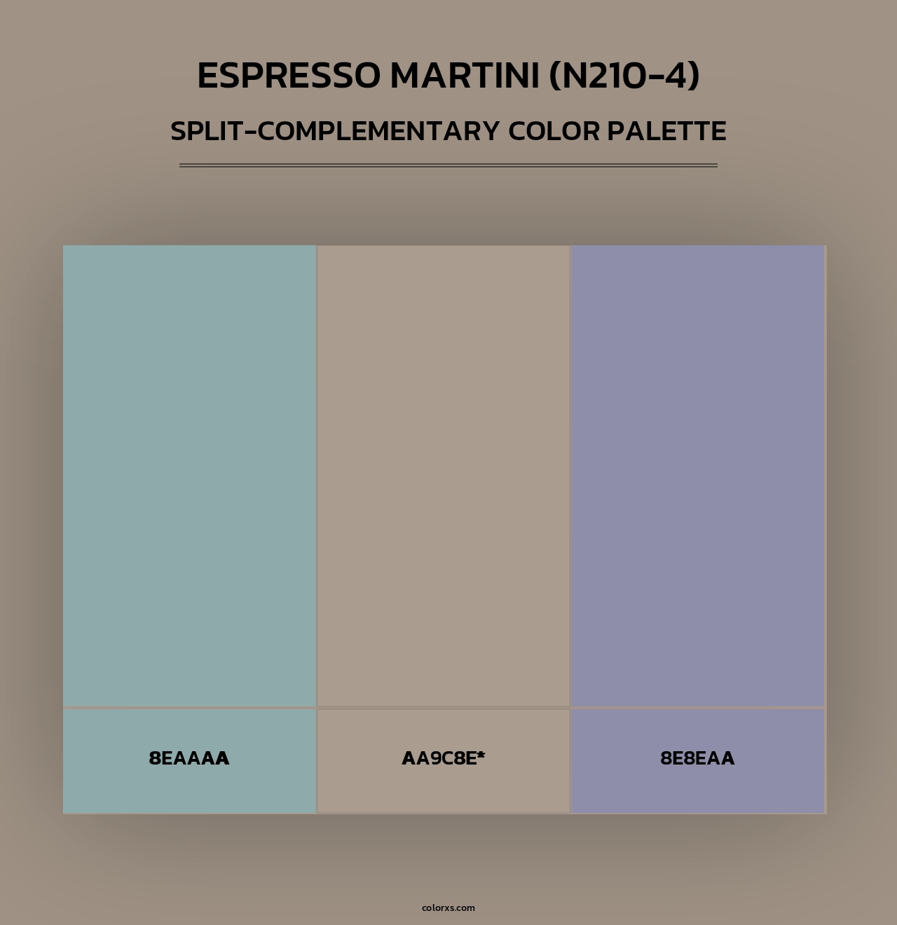 Espresso Martini (N210-4) - Split-Complementary Color Palette