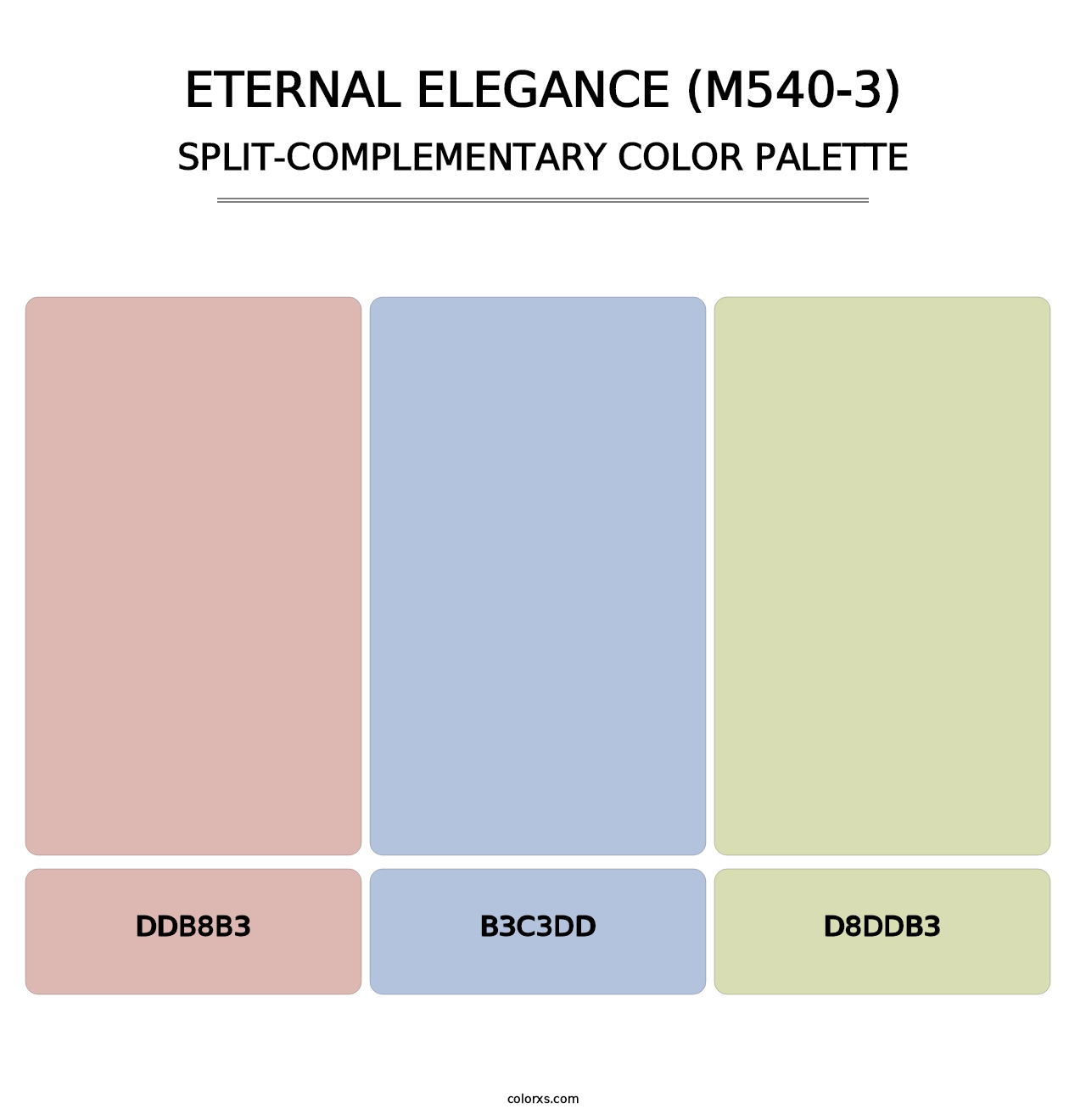 Eternal Elegance (M540-3) - Split-Complementary Color Palette
