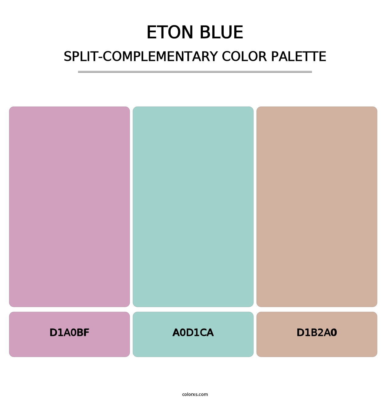 Eton blue - Split-Complementary Color Palette
