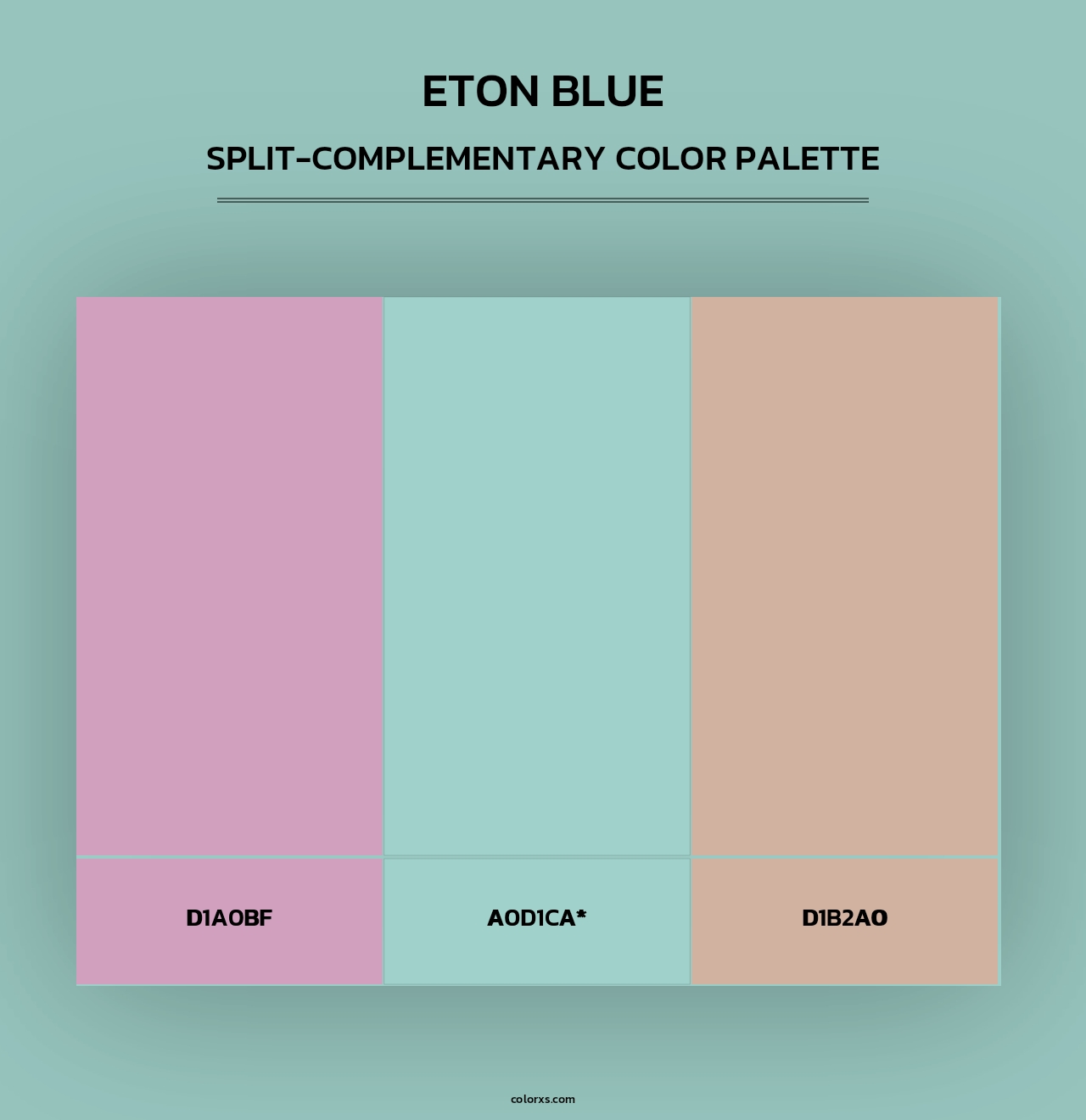 Eton blue - Split-Complementary Color Palette