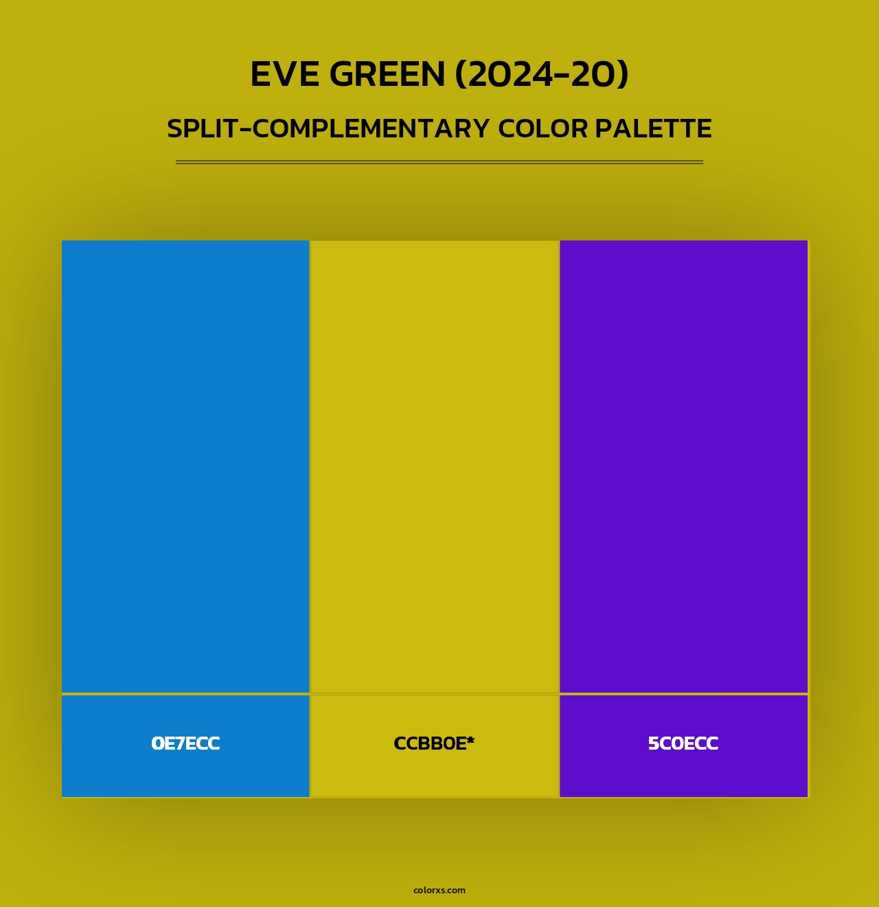Eve Green (2024-20) - Split-Complementary Color Palette