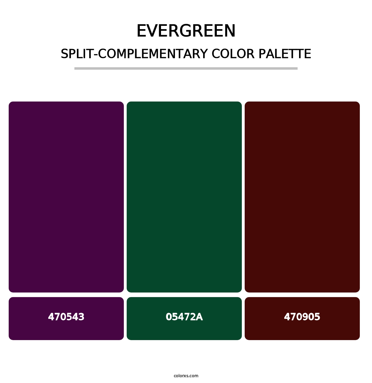 Evergreen - Split-Complementary Color Palette