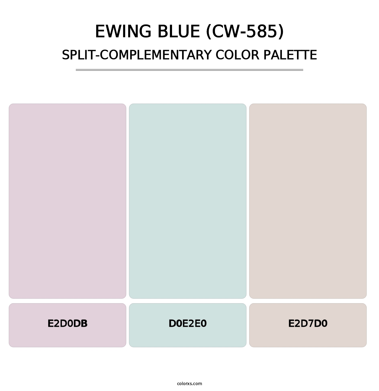 Ewing Blue (CW-585) - Split-Complementary Color Palette
