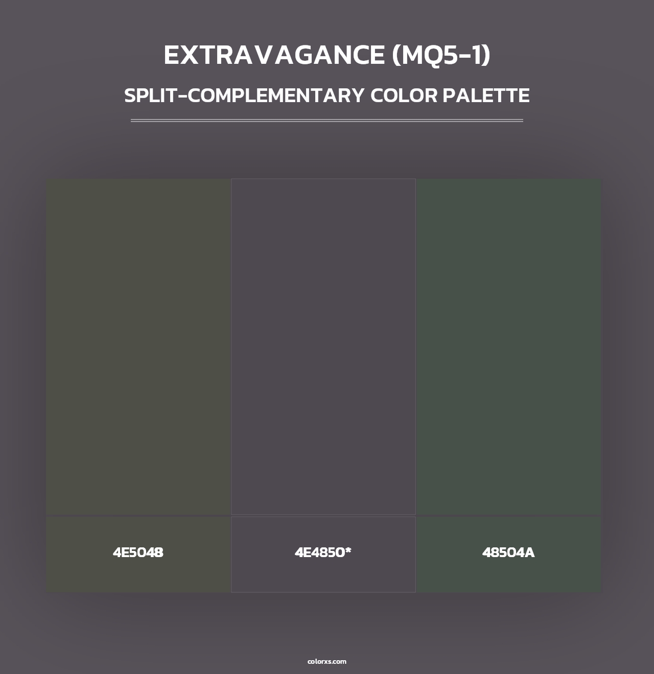 Extravagance (MQ5-1) - Split-Complementary Color Palette