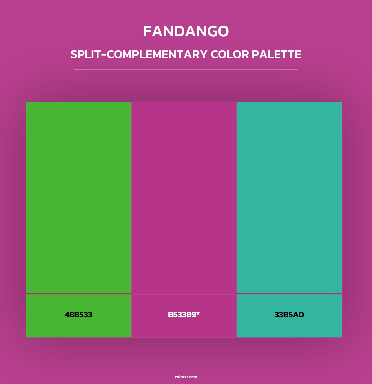 Fandango - Split-Complementary Color Palette