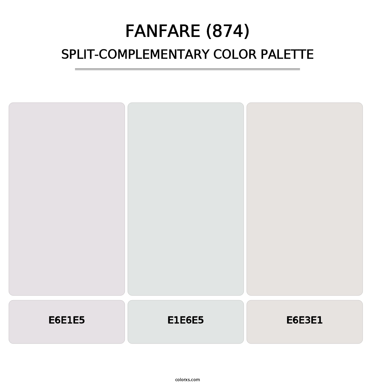 Fanfare (874) - Split-Complementary Color Palette