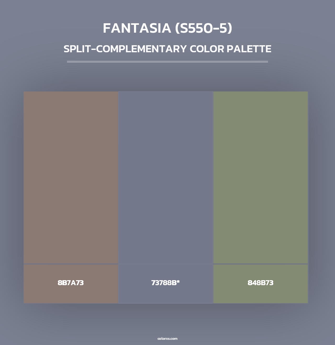 Fantasia (S550-5) - Split-Complementary Color Palette