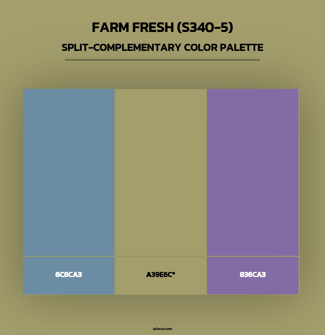 Farm Fresh (S340-5) - Split-Complementary Color Palette