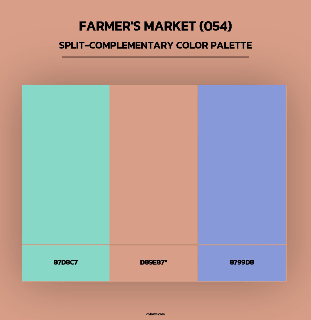 Farmer's Market (054) - Split-Complementary Color Palette