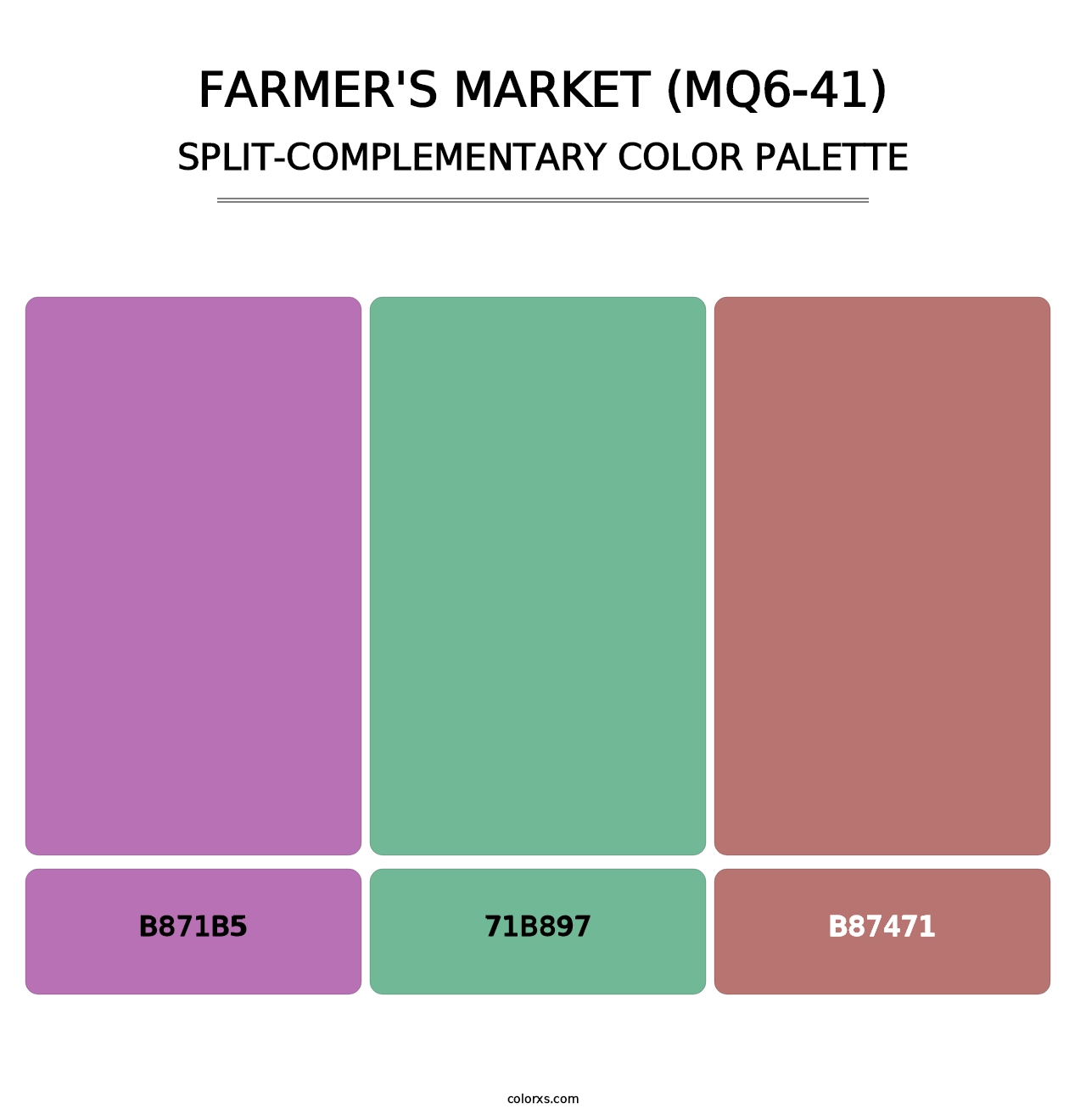 Farmer'S Market (MQ6-41) - Split-Complementary Color Palette