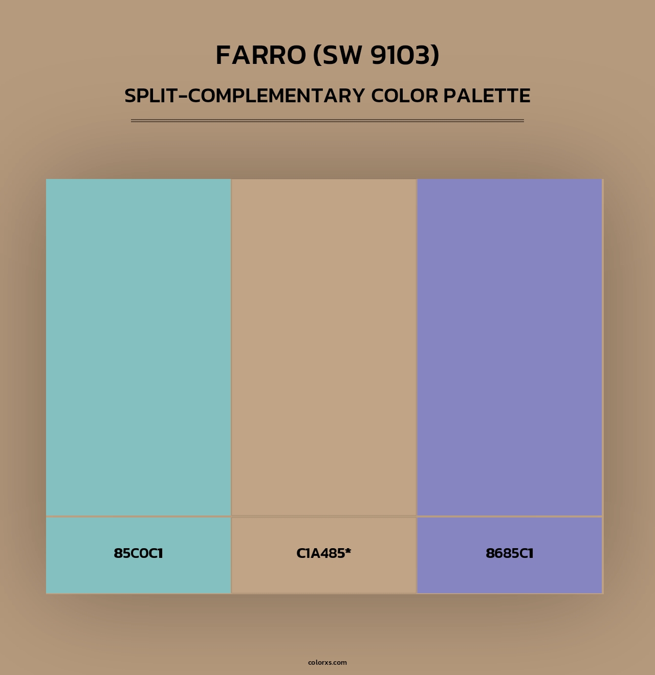 Farro (SW 9103) - Split-Complementary Color Palette