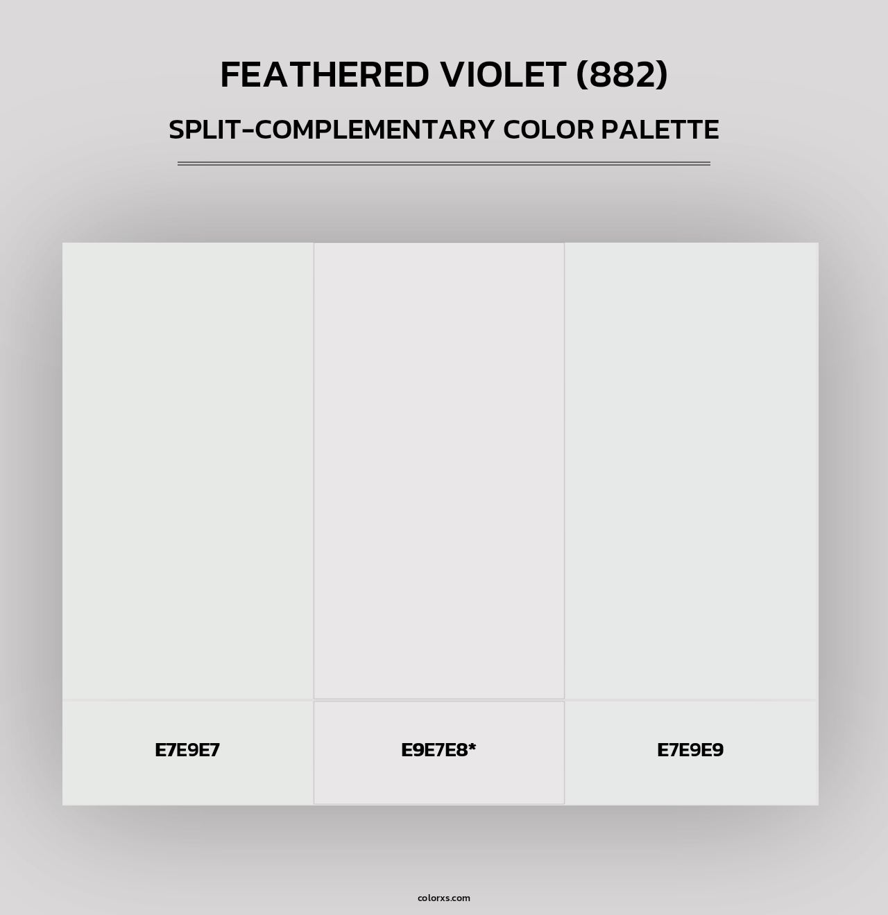 Feathered Violet (882) - Split-Complementary Color Palette