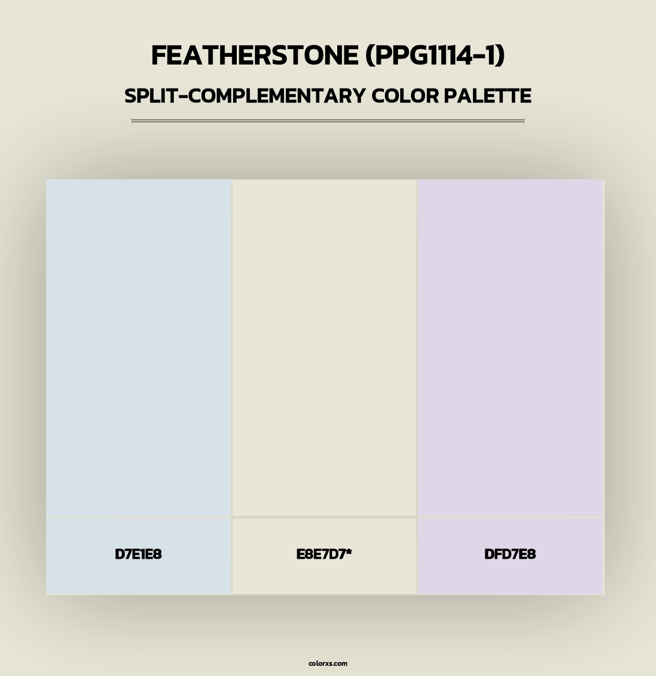 Featherstone (PPG1114-1) - Split-Complementary Color Palette