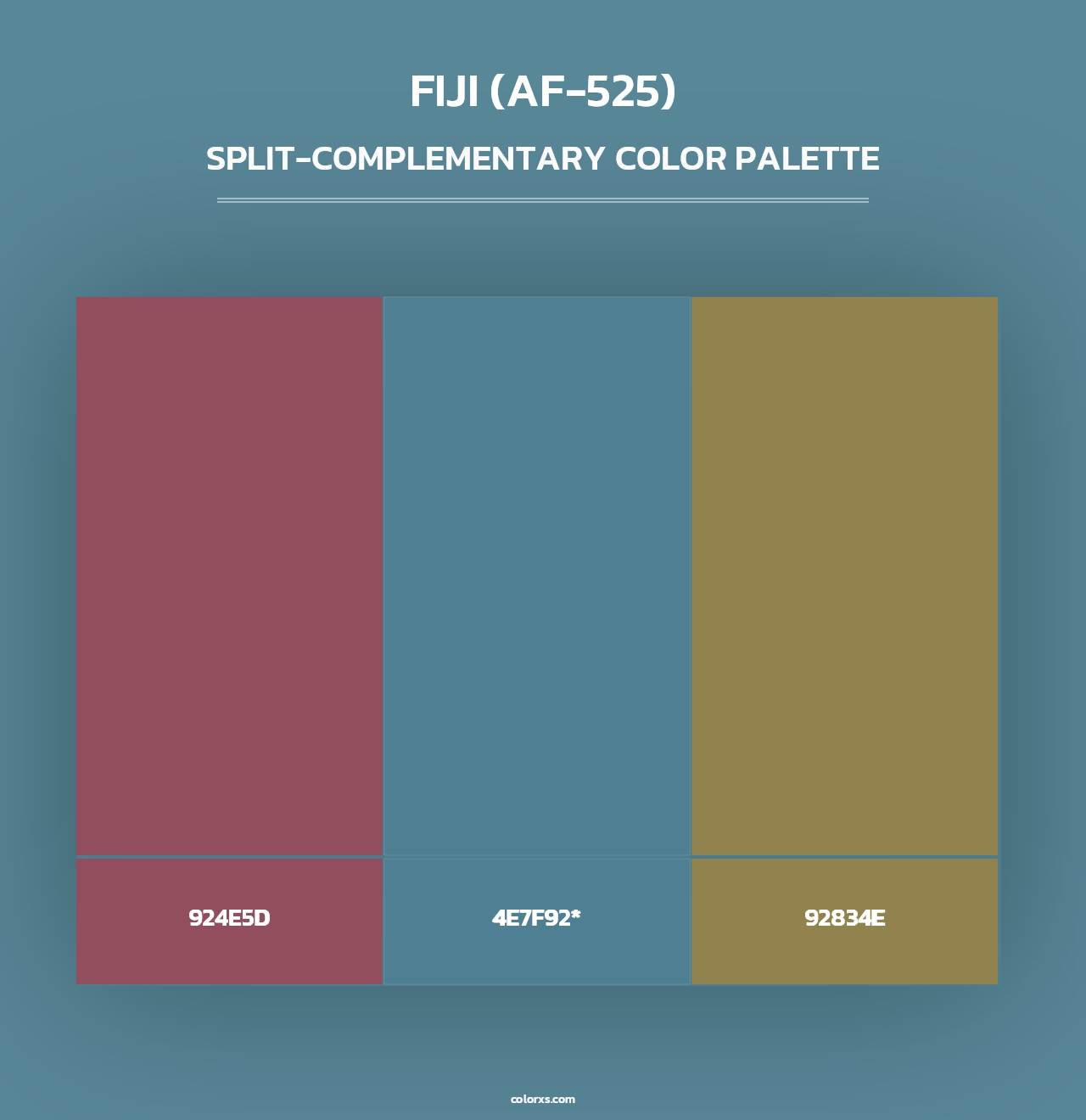 Fiji (AF-525) - Split-Complementary Color Palette