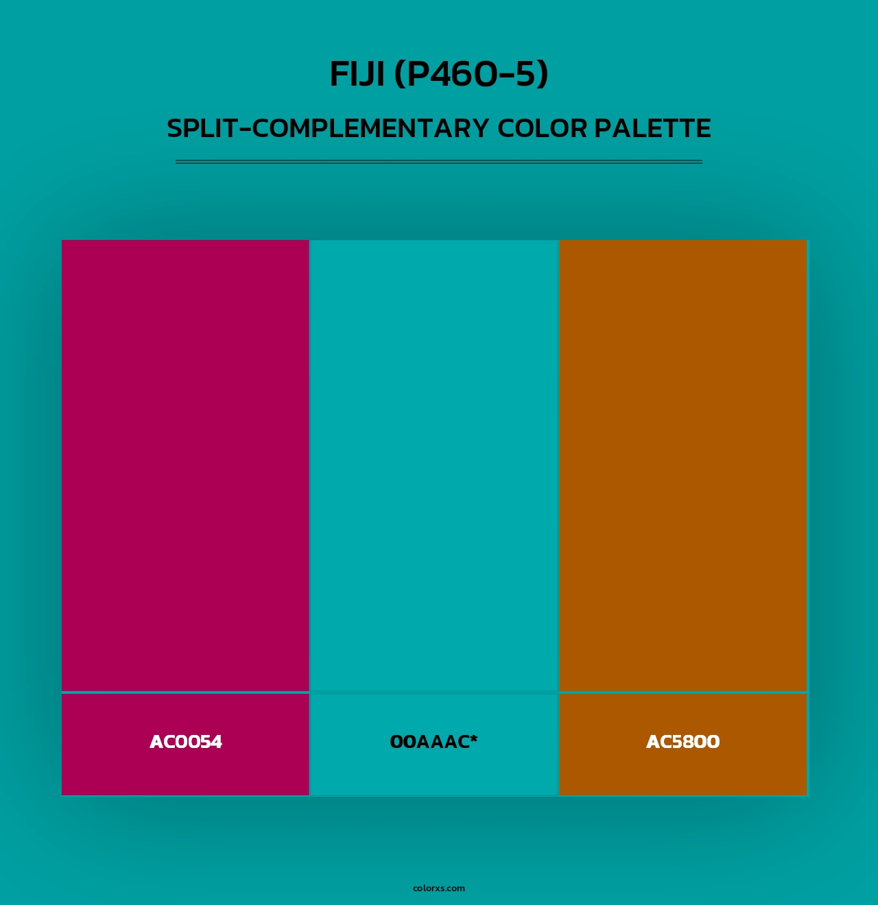 Fiji (P460-5) - Split-Complementary Color Palette