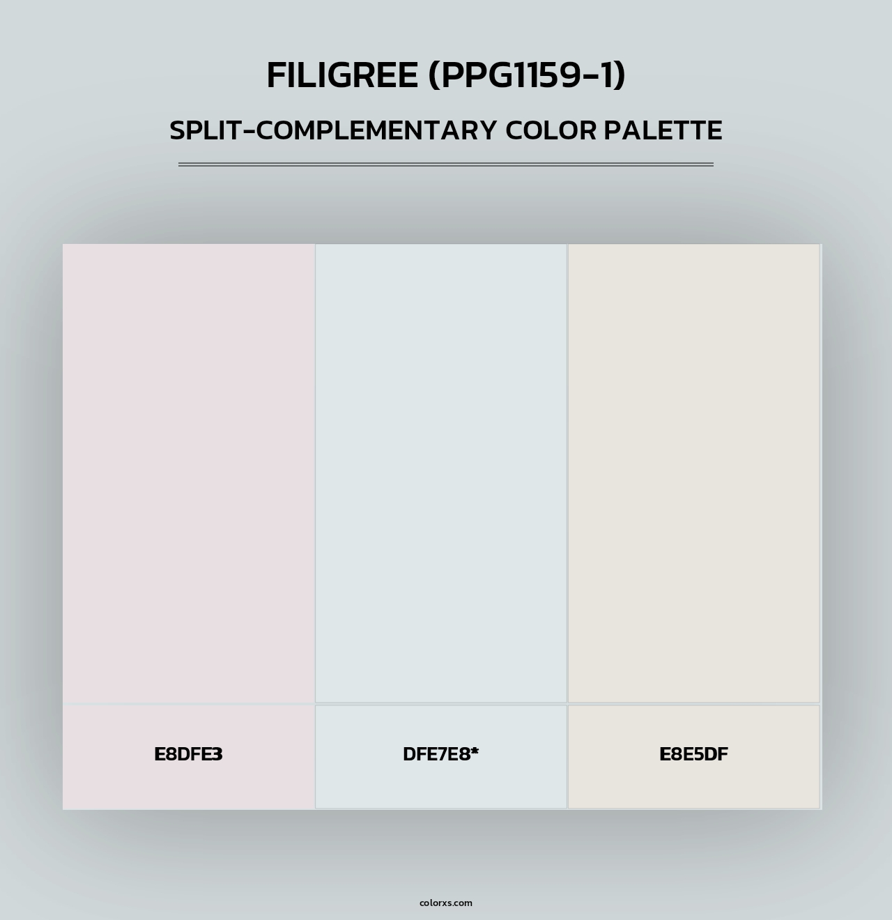 Filigree (PPG1159-1) - Split-Complementary Color Palette