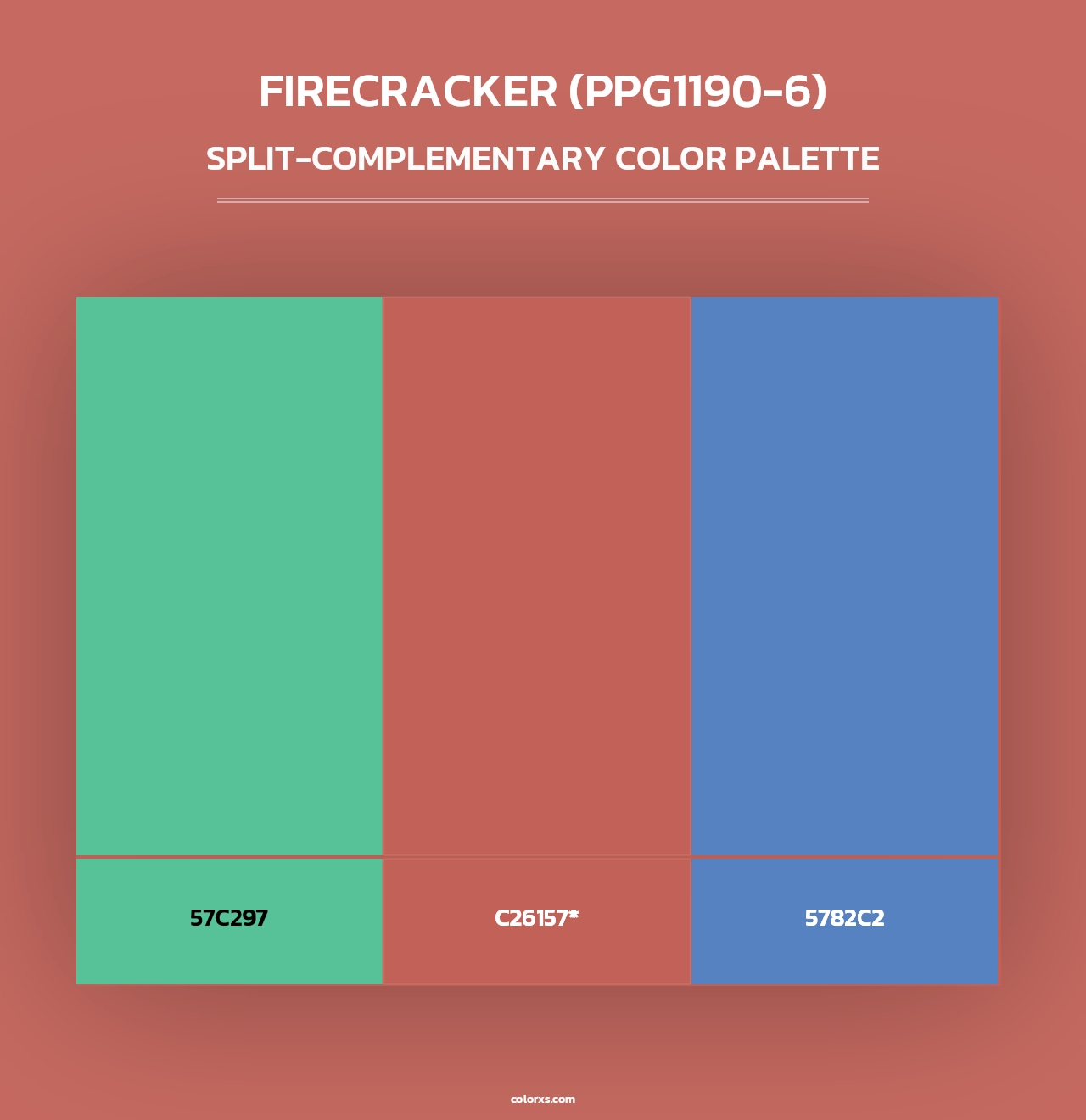 Firecracker (PPG1190-6) - Split-Complementary Color Palette