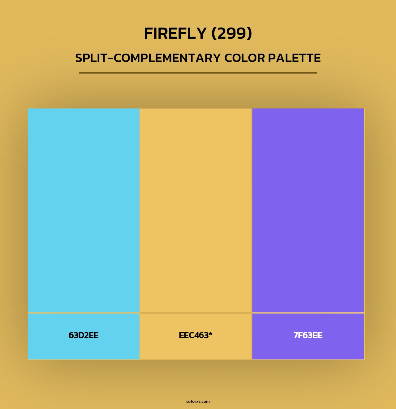 Firefly (299) - Split-Complementary Color Palette