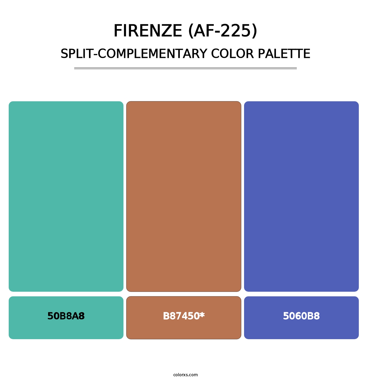 Firenze (AF-225) - Split-Complementary Color Palette