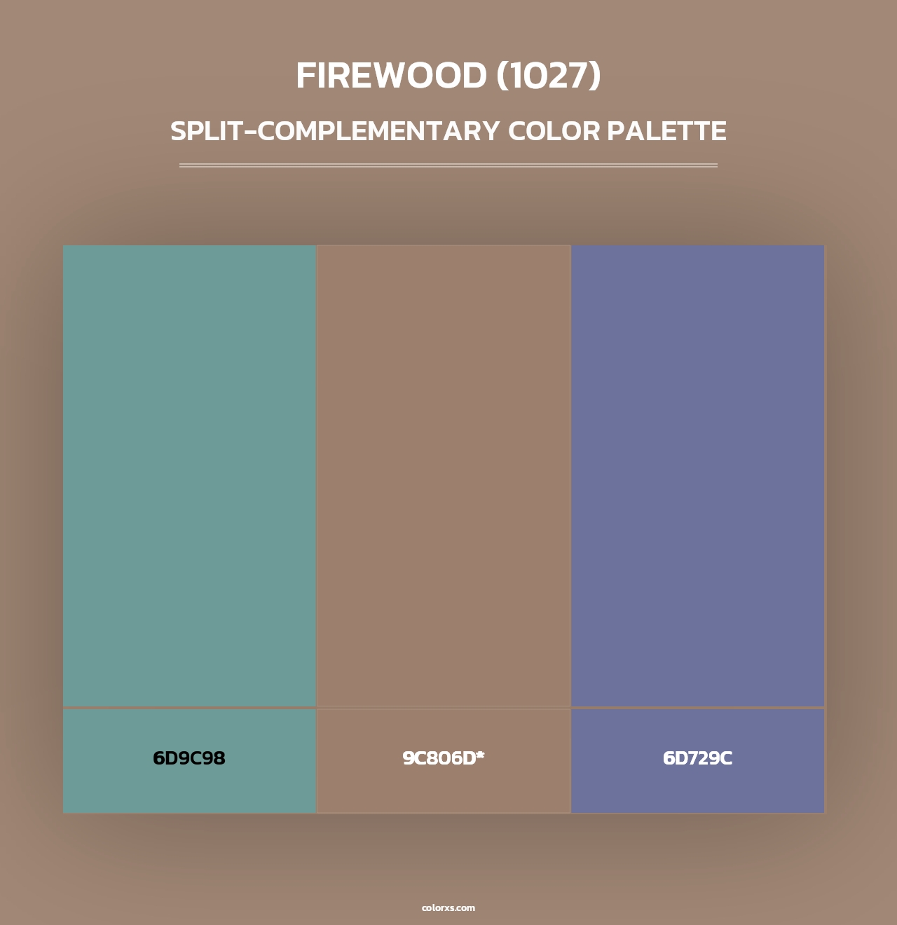 Firewood (1027) - Split-Complementary Color Palette