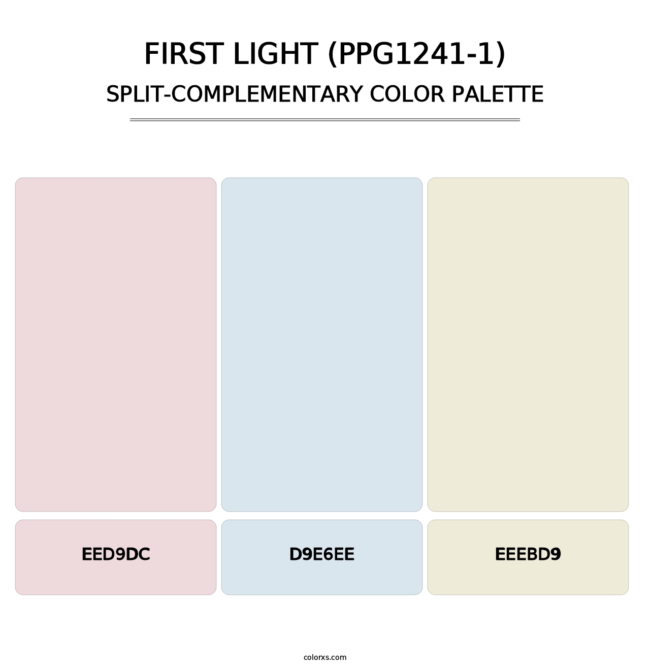 First Light (PPG1241-1) - Split-Complementary Color Palette