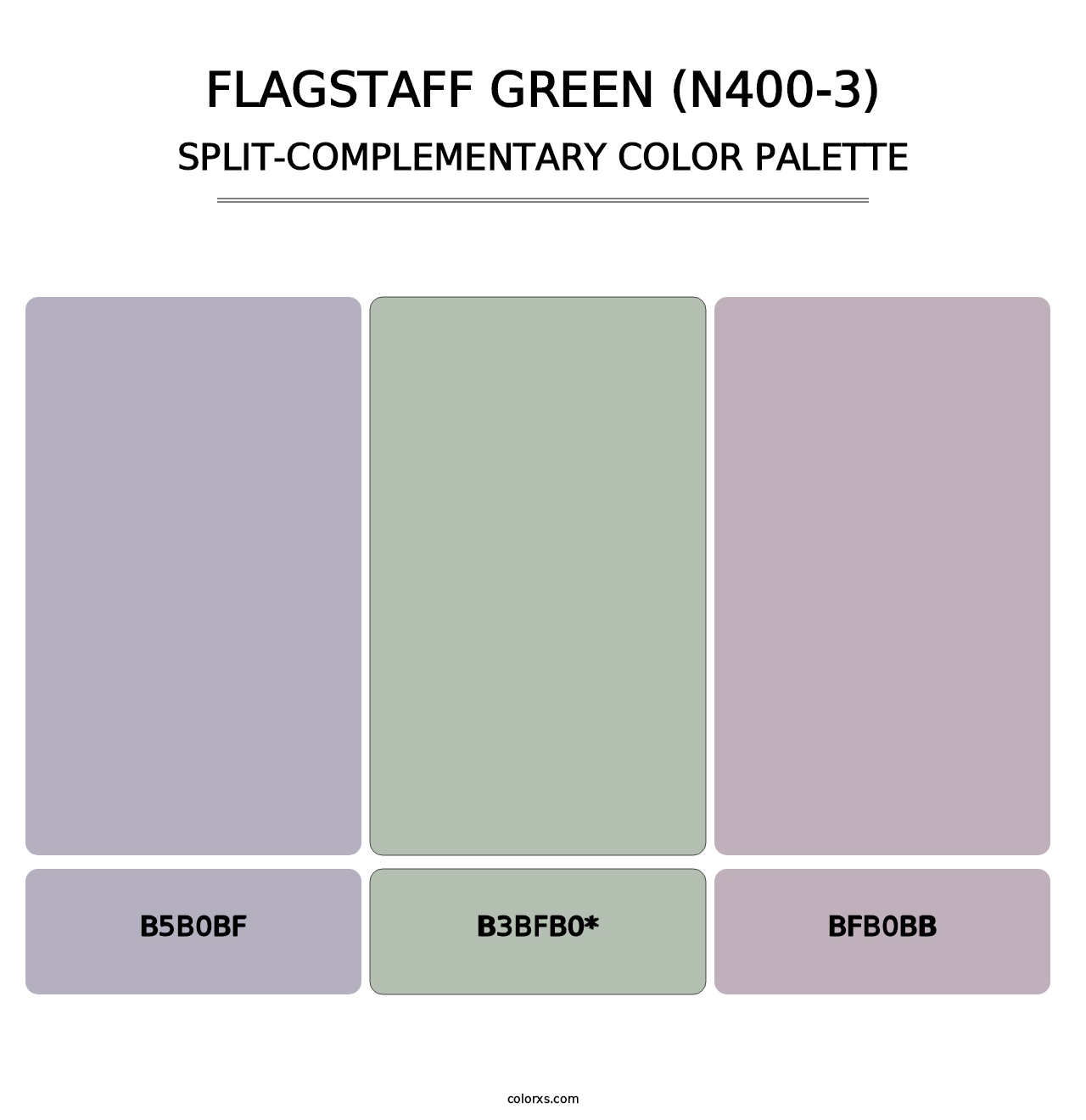 Flagstaff Green (N400-3) - Split-Complementary Color Palette