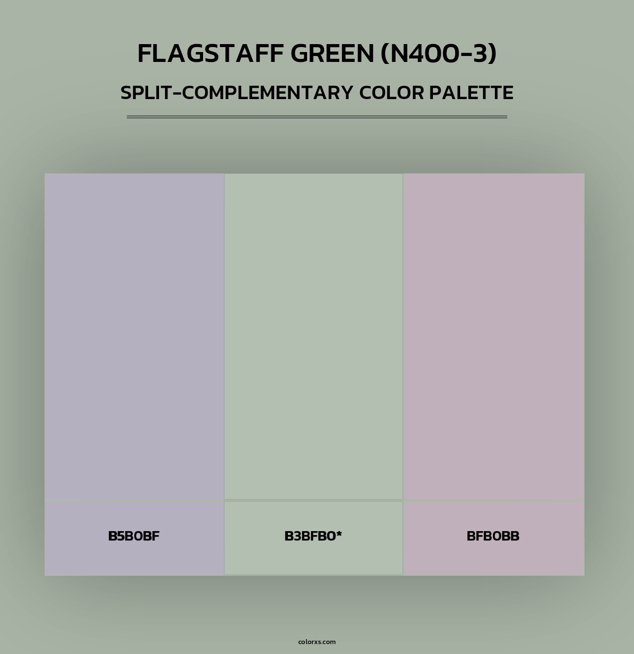 Flagstaff Green (N400-3) - Split-Complementary Color Palette