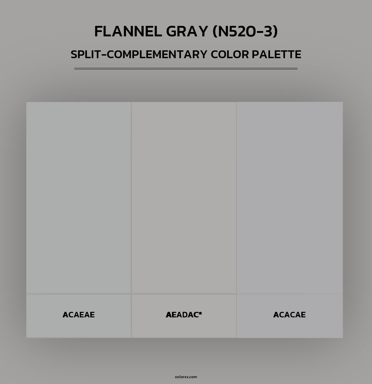 Flannel Gray (N520-3) - Split-Complementary Color Palette