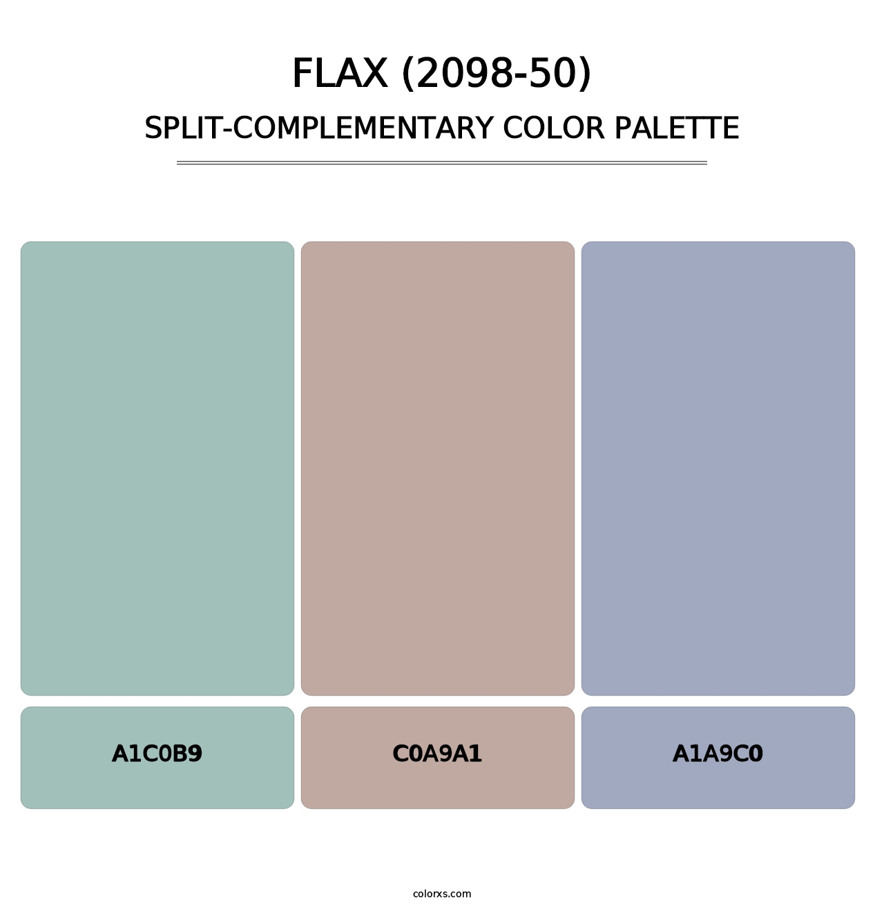Flax (2098-50) - Split-Complementary Color Palette